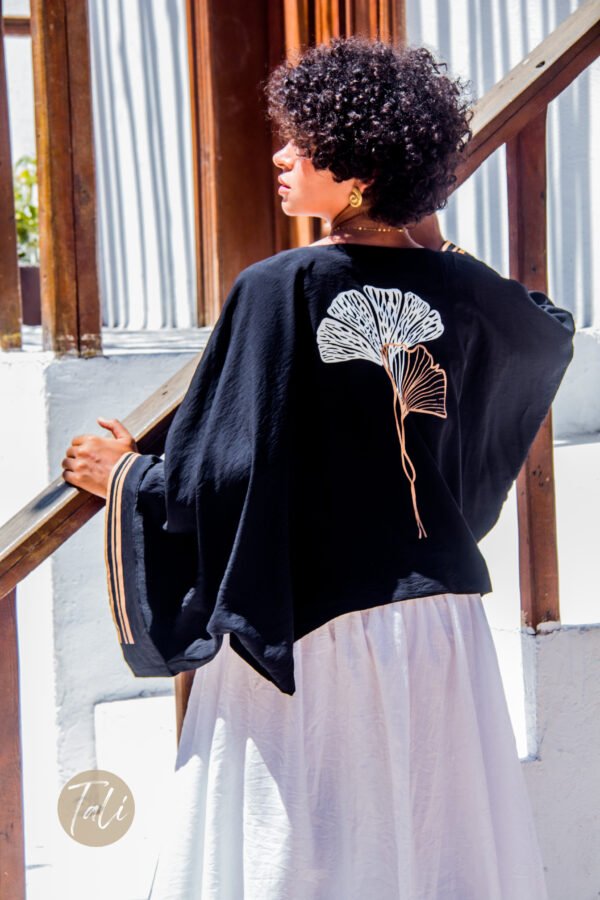 Elegant Rose Cropped Cardigan