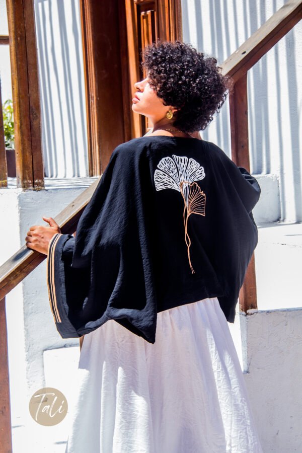 Elegant Rose Cropped Cardigan