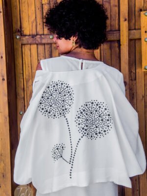 Dotted Bloom Long Cardigan