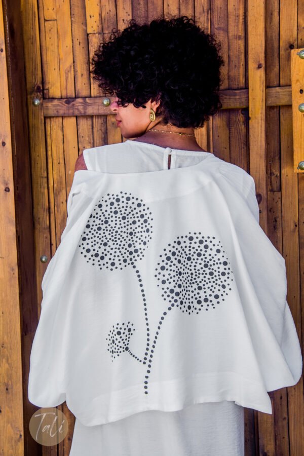 Dotted Bloom Long Cardigan